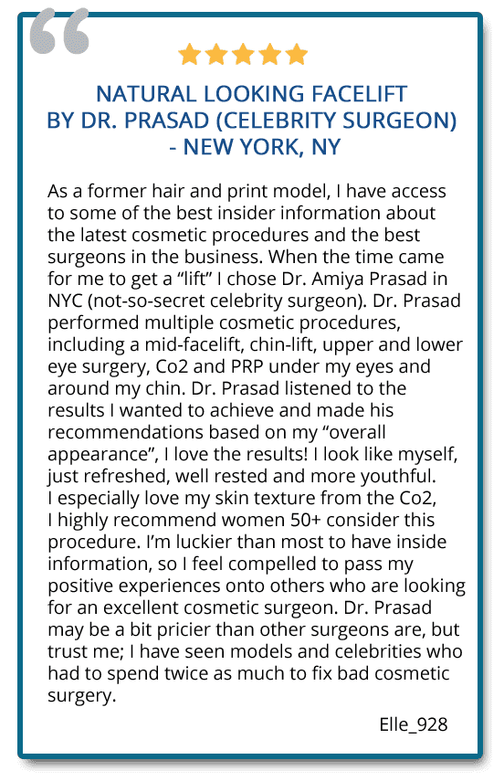 facelift patient review "natural looking facelift by Dr. Prasad"