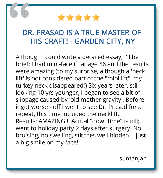 patient review: Dr Prasad is a true master of his craft!