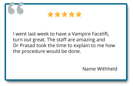 I went last week to have Vampire Facelift, turn out great. Reviewer, name withheld