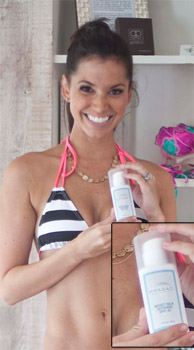 Melissa Rycroft using Prasad Skin Care