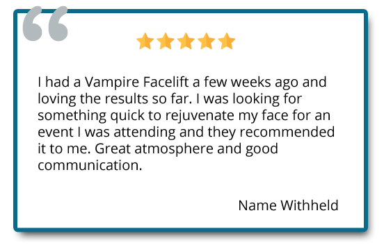 patient reviews on vampire facelift
