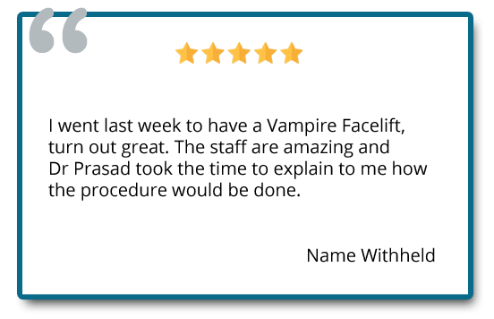 patient review on vampire facelift